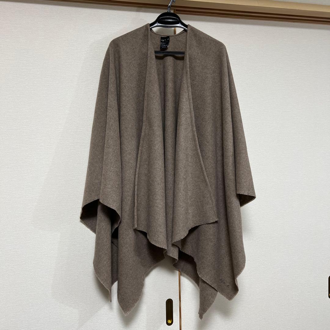 ジャケット・アウター agnes b. Wool & Cashmere PONCHO