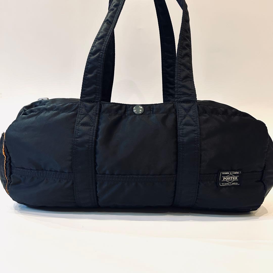 ポーター タンカー ダッフルバッグ ボストンバッグ　L 黒 ドラム型 大容量