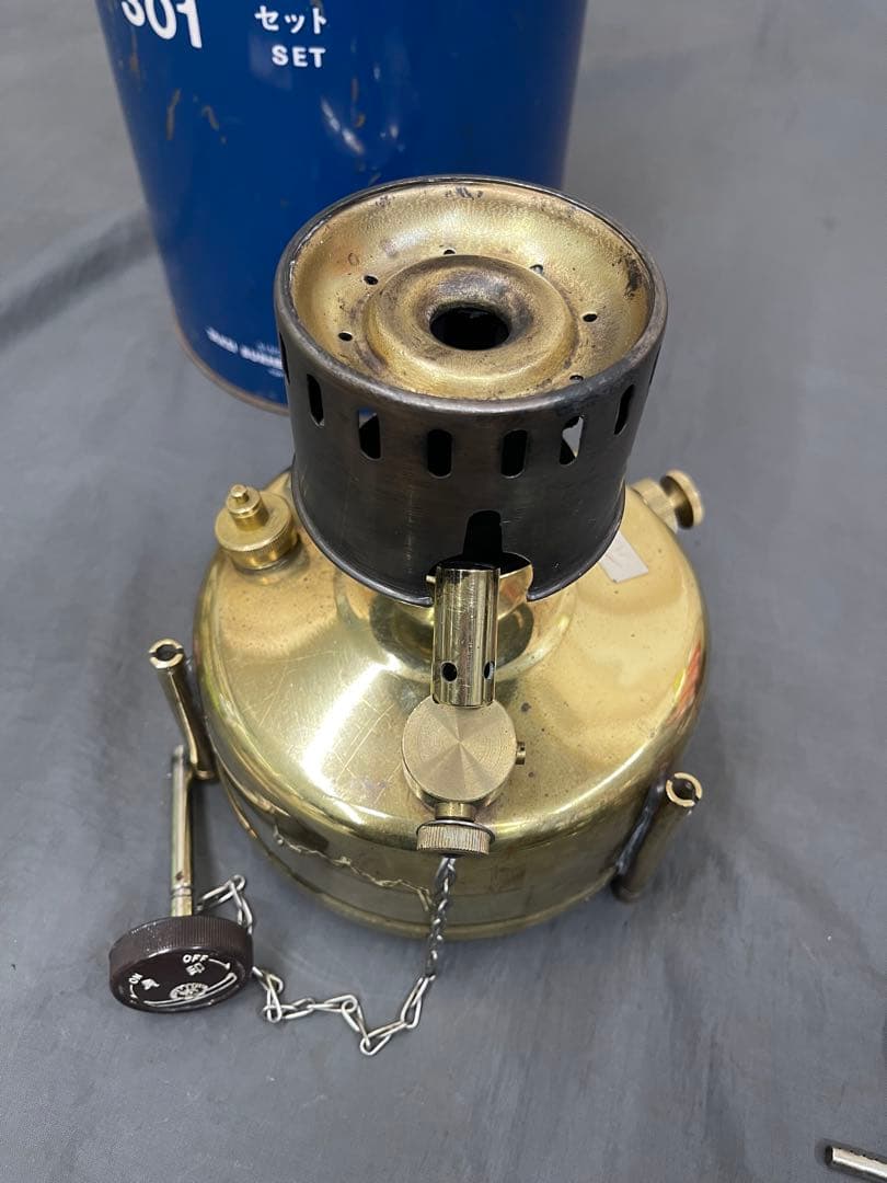 武井バーナー 301 パープルストーブ 初期型 青缶 釣鐘 希少