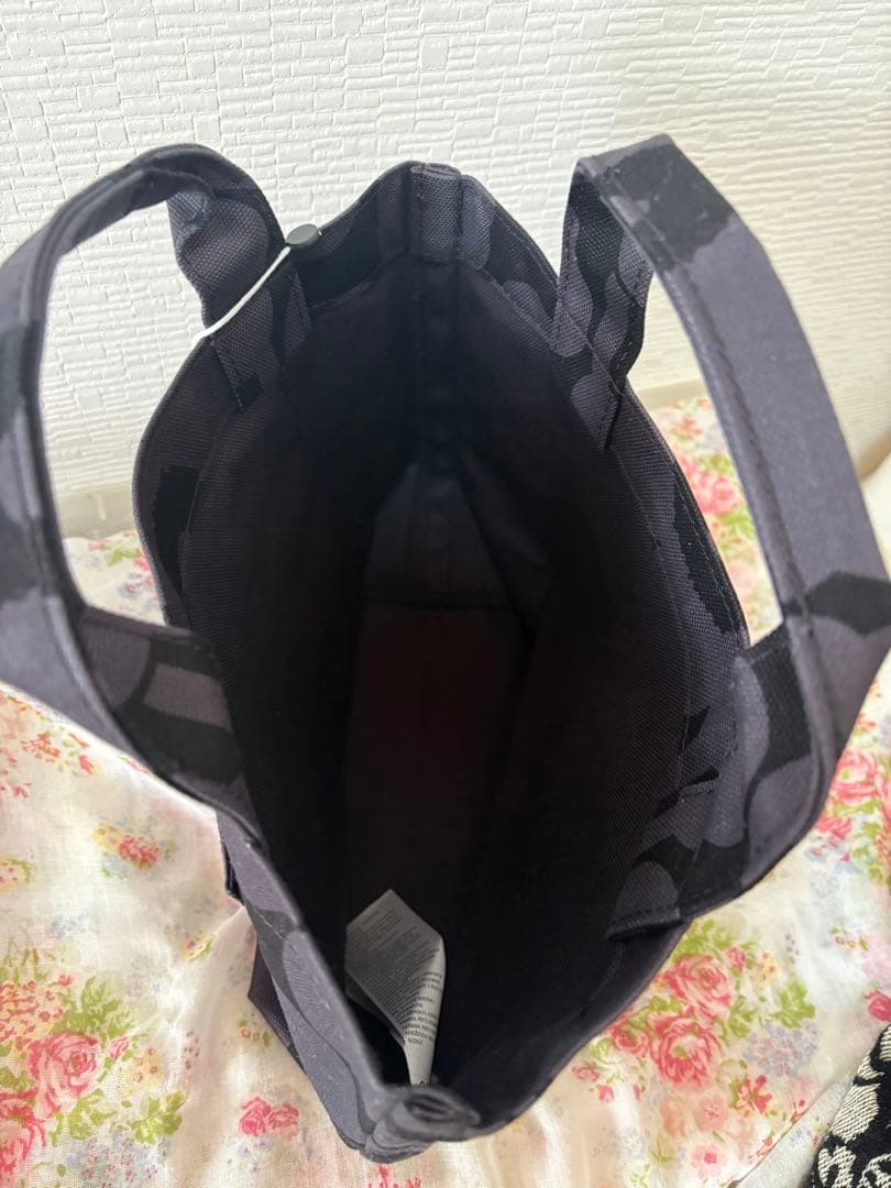 日本限定カラー マリメッコ ミニトートバッグ ウニッコ ブラック　国内正規品