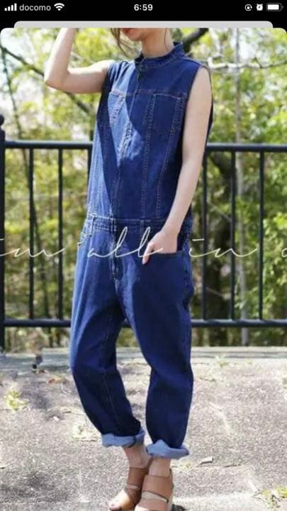 アンティカ　オールインワン　サロペット　つなぎ