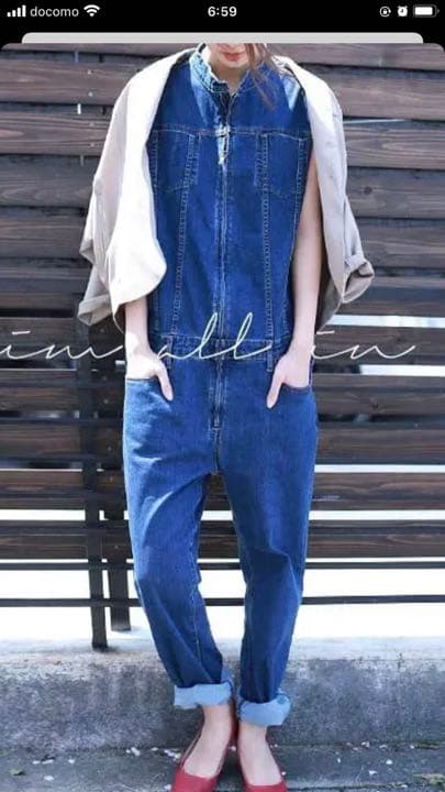 アンティカ　オールインワン　サロペット　つなぎ