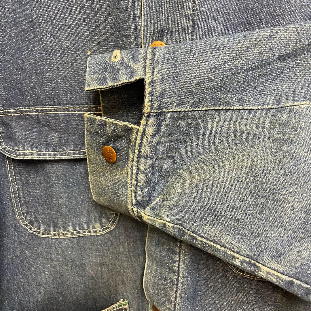 80s USA製 BIG BEN カバーオール 裏ブランケット デニム 52