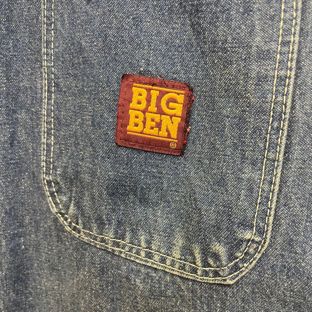 80s USA製 BIG BEN カバーオール 裏ブランケット デニム 52