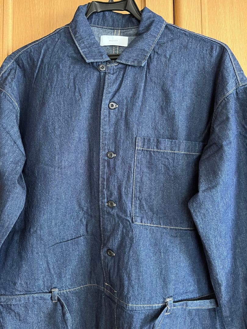 みち かぐれ　　デニムオールインワン