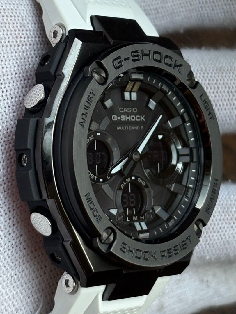 美品 G-SHOCK GST-W110MS-7AJF 電波ソーラー Gスチール