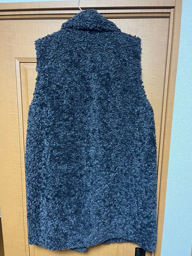 three dots スリードッツ　プードルボア　テイラードベスト