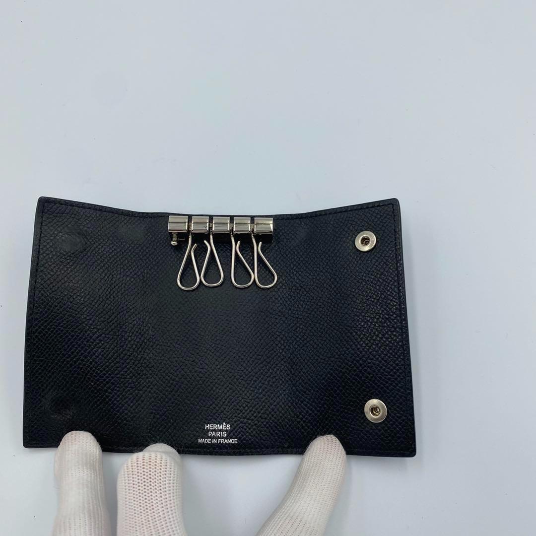 ！極美品！　HERMES エルメス　キーケース　ブラック　4連式　155oo