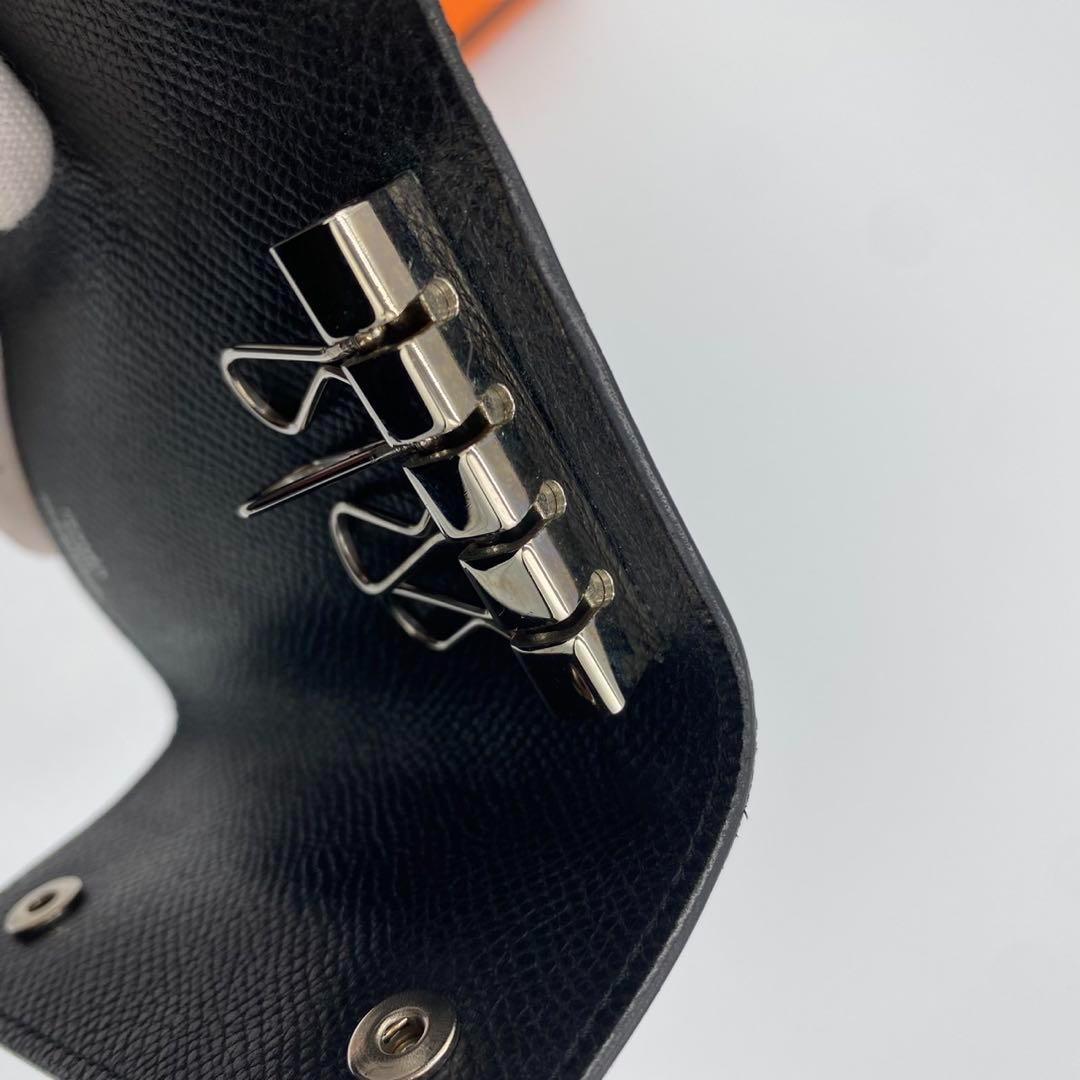 ！極美品！　HERMES エルメス　キーケース　ブラック　4連式　155oo