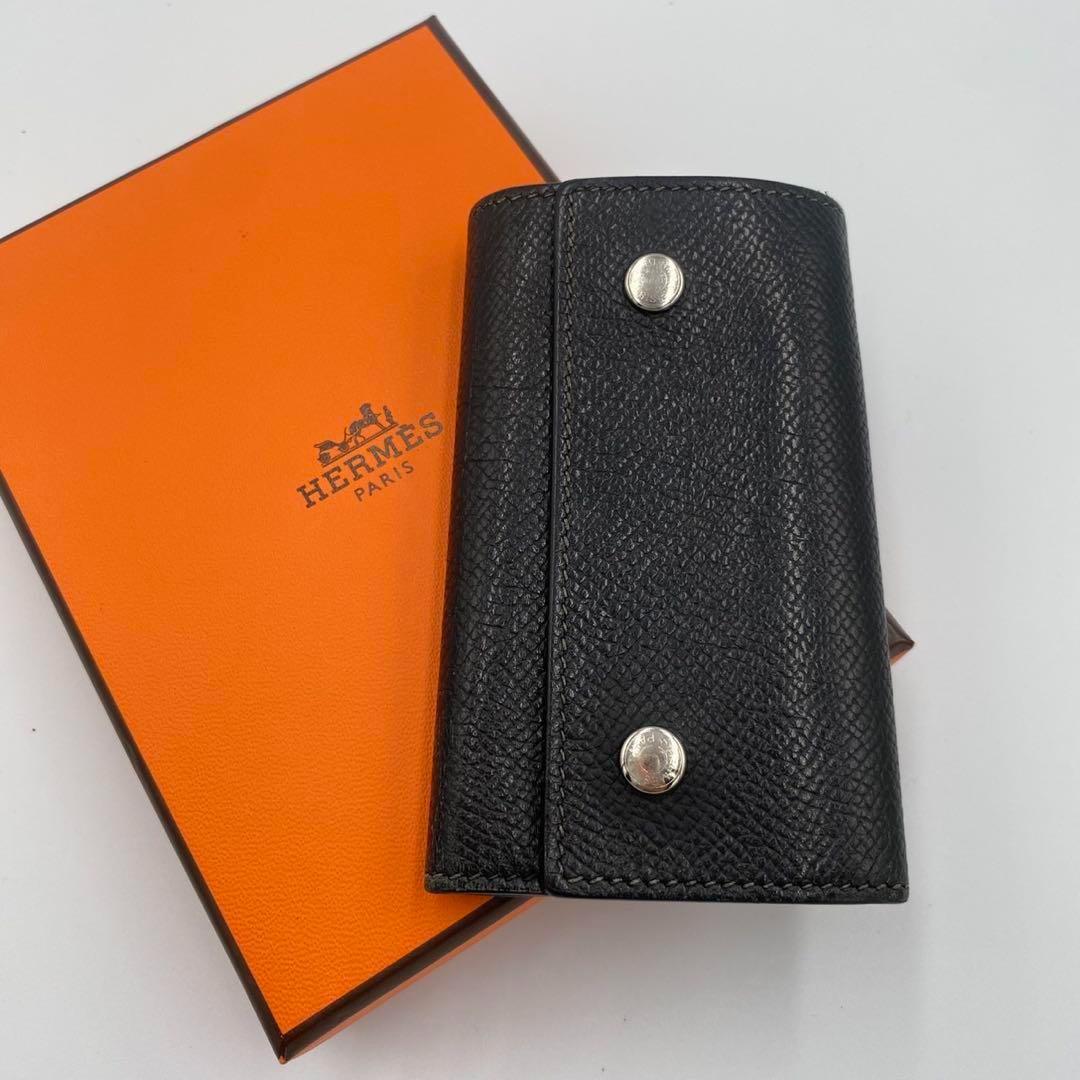 ！極美品！　HERMES エルメス　キーケース　ブラック　4連式　155oo