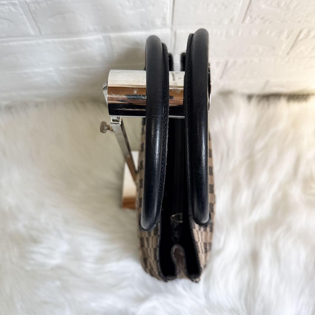 GUCCI バンブートートバッグ GG CANVAS キャンバス ブラック