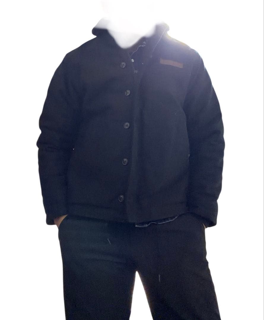 【美品】KNACKERED N-1 デッキジャケット 42R ブラック