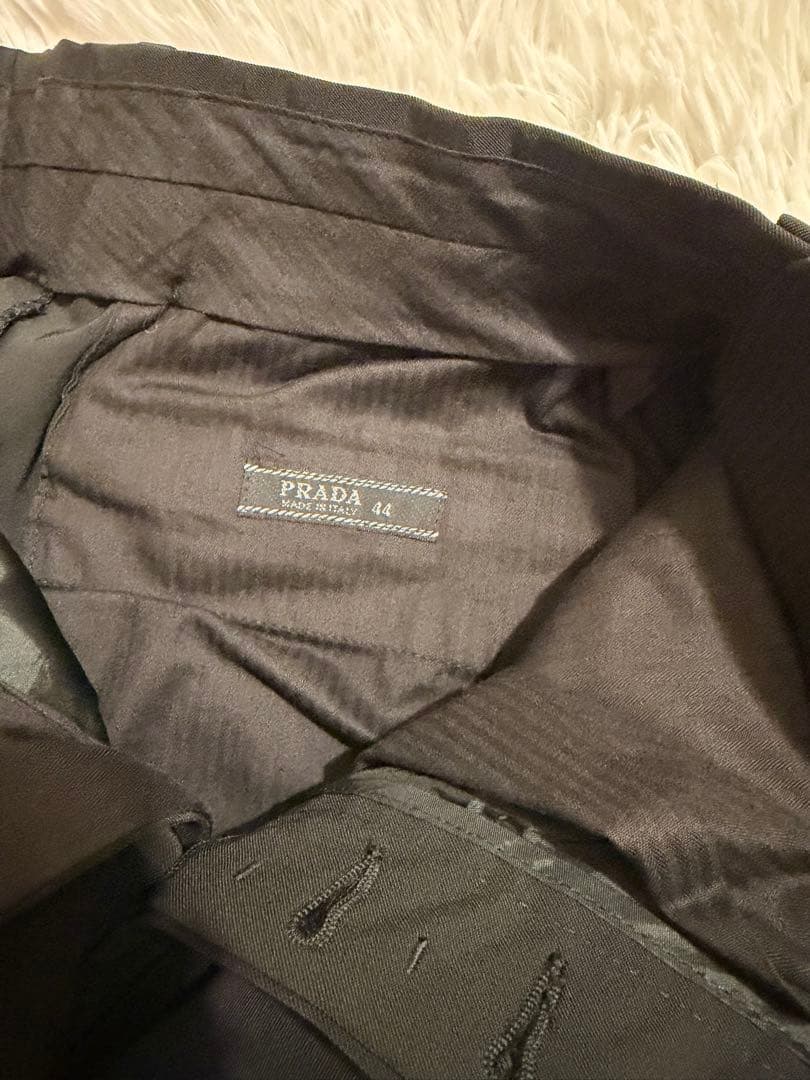 本日最終日！【美品】PRADA ダークグレー シングルボタン スーツ おまけ付き