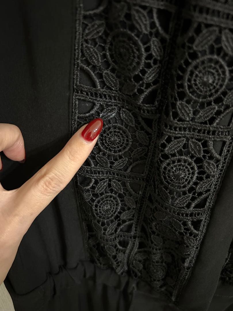 マックスマーラ 黒 レース ロンパース