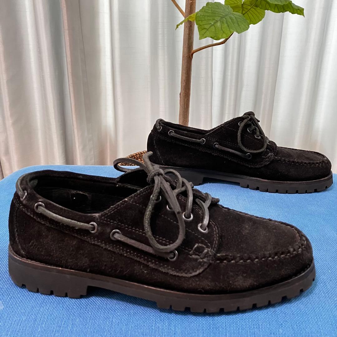 G.H.BASS B&Y 4eye MOC ジーエイチバス スエード ブラック