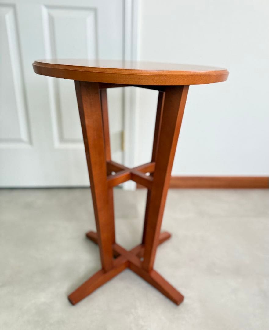 日進木工　北欧家具　木製サイドテーブル