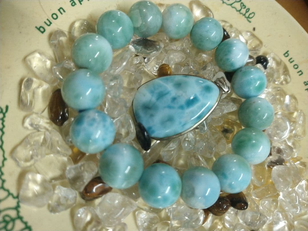 超特価!ラリマー ブレスレットとペンダント