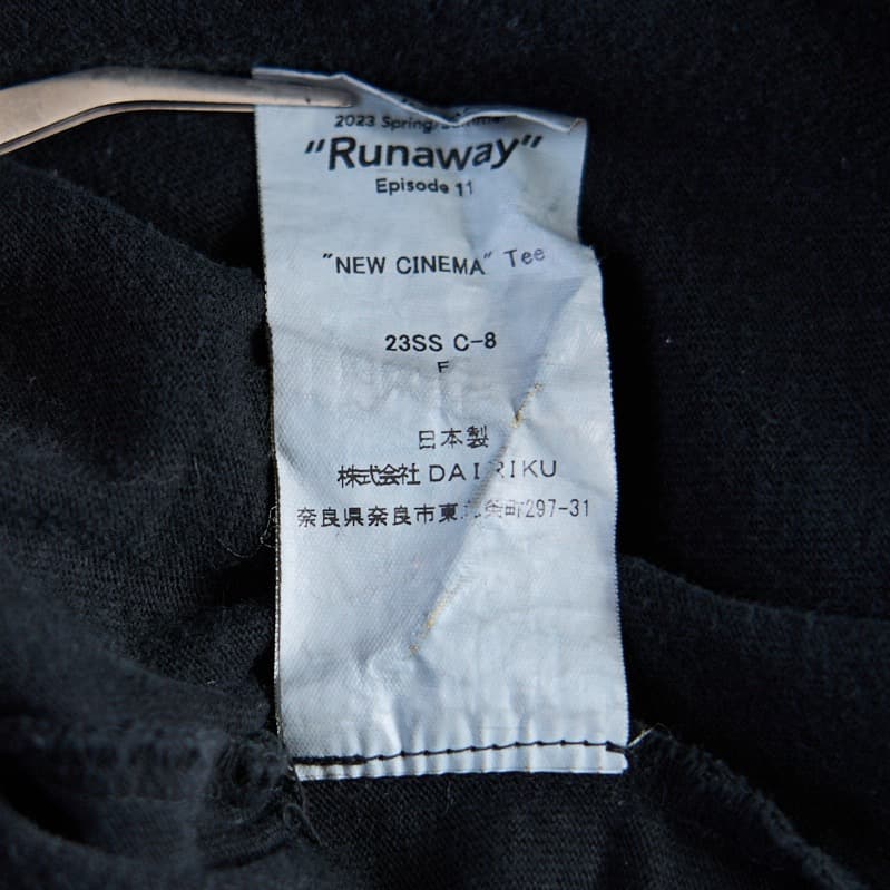 DAIRIKU ダイリク 23SS NEW CINEMA ロングスリーブTシャツ