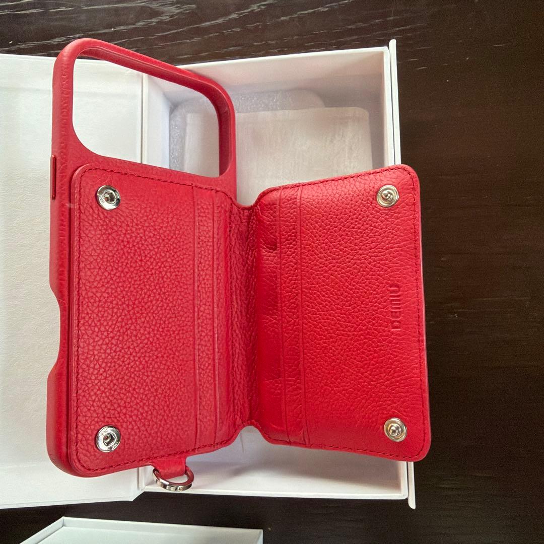 【美品】DEMiu Ballon iPhone17ProMax ケース レッド