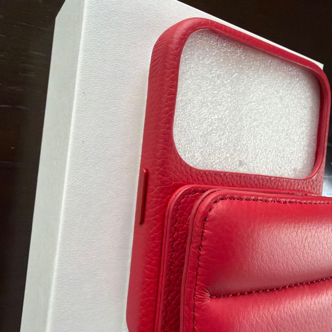 【美品】DEMiu Ballon iPhone17ProMax ケース レッド