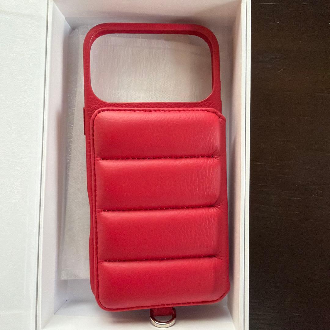 【美品】DEMiu Ballon iPhone17ProMax ケース レッド