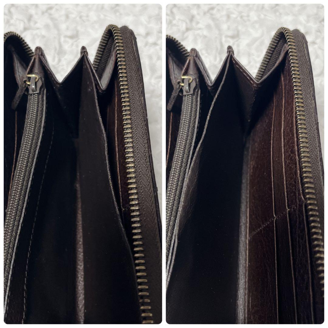 希少✨GUCCI GGキャンバス 長財布　ラウンドファスナー　マーモント