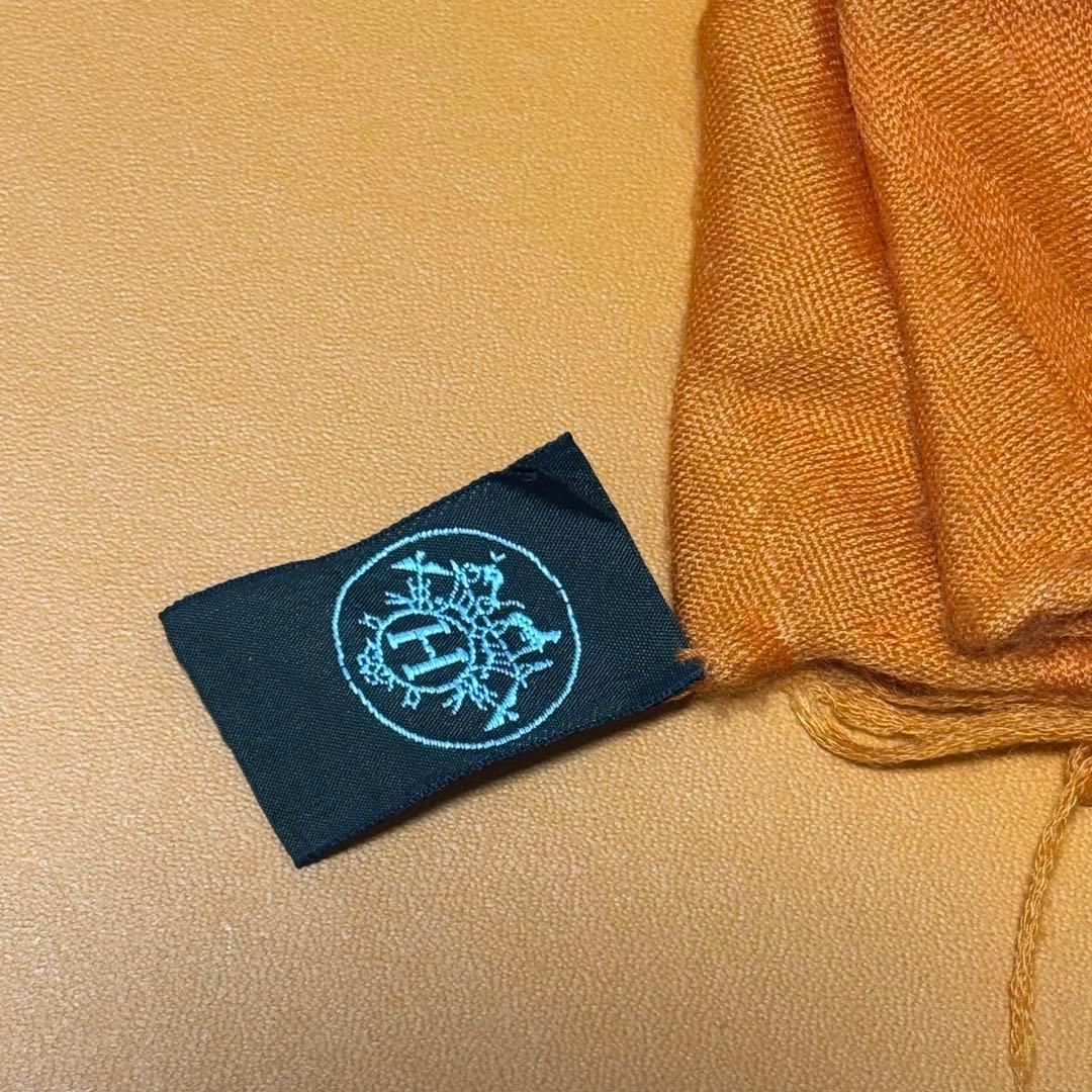 vatieさま専用　HERMES　エルメス　ニューリブリス ストール オレンジ