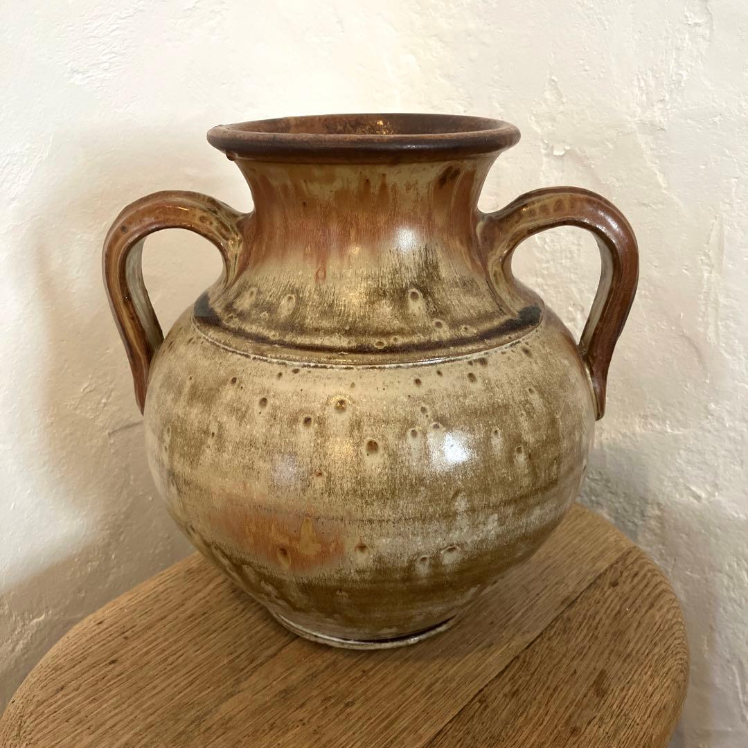 フランスアンティーク　花瓶　陶器