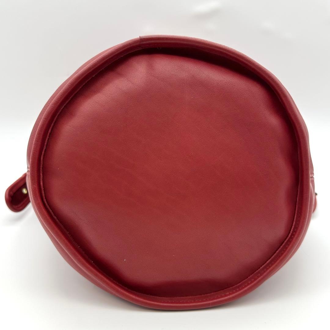 COACH オールド コーチ ショルダーバッグ バケツ型 レッド 赤 US製