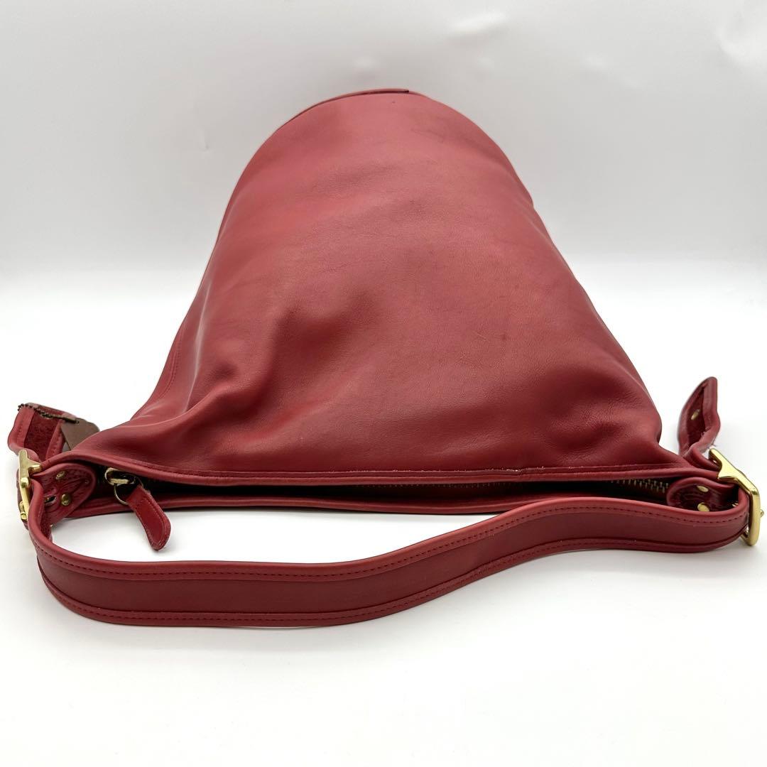 COACH オールド コーチ ショルダーバッグ バケツ型 レッド 赤 US製