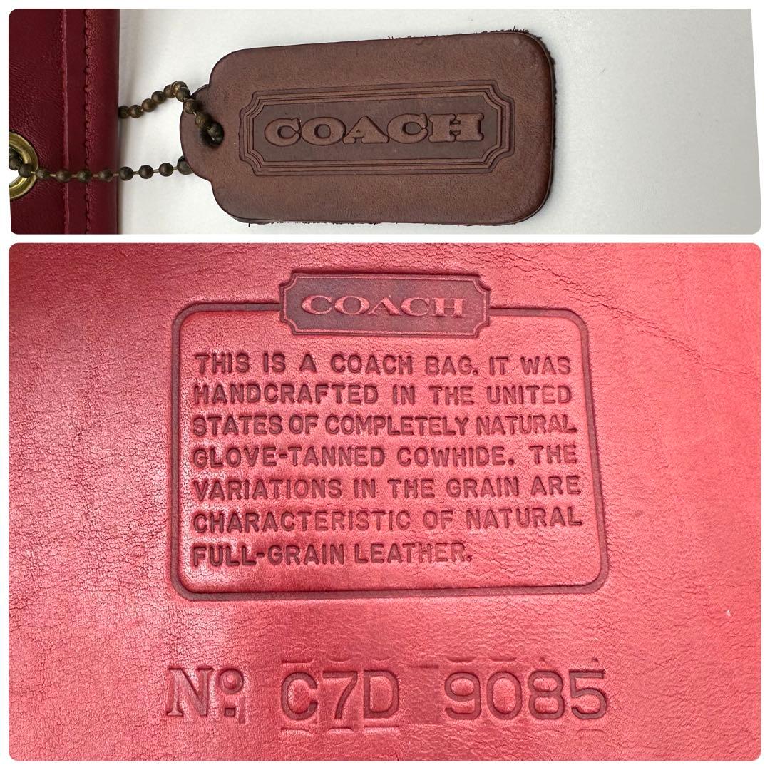 COACH オールド コーチ ショルダーバッグ バケツ型 レッド 赤 US製