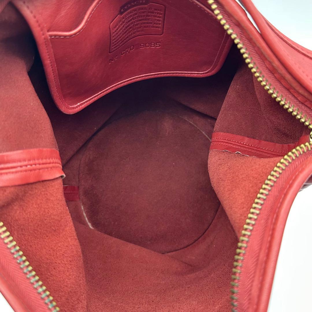 COACH オールド コーチ ショルダーバッグ バケツ型 レッド 赤 US製