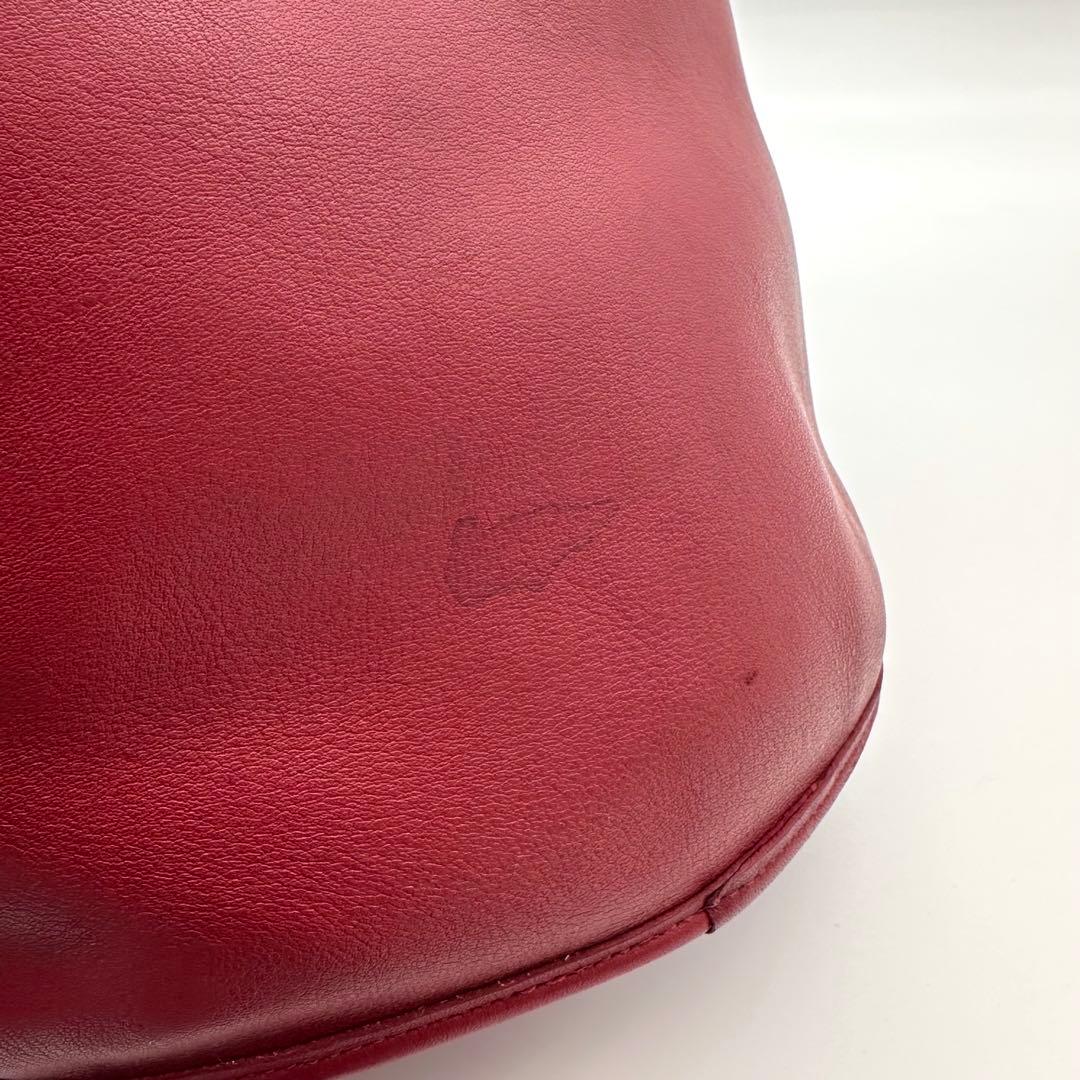 COACH オールド コーチ ショルダーバッグ バケツ型 レッド 赤 US製