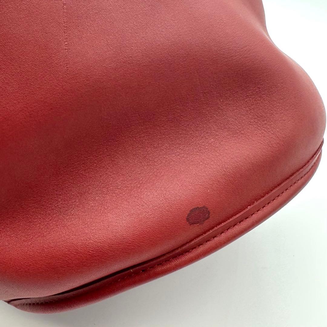 COACH オールド コーチ ショルダーバッグ バケツ型 レッド 赤 US製