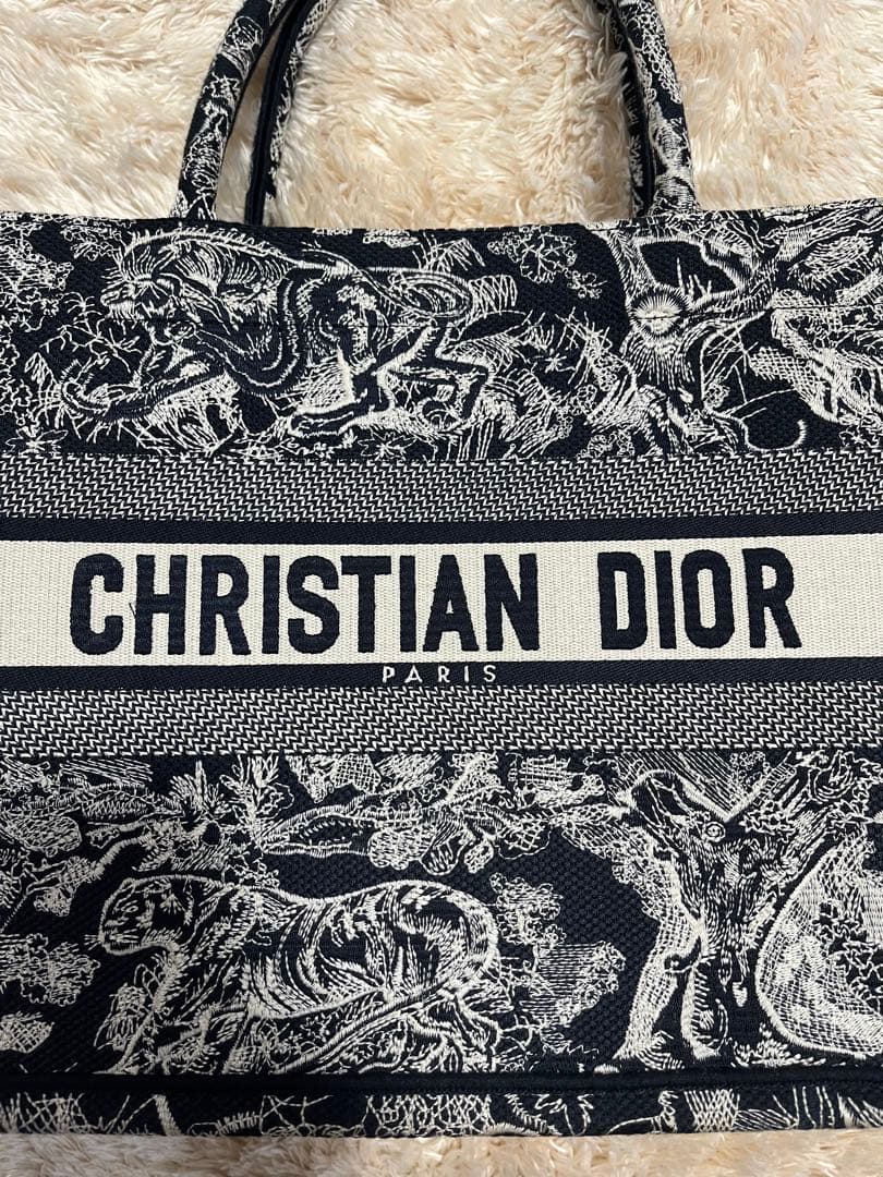 CHRISTIAN DIOR アニマルプリント トートバッグ