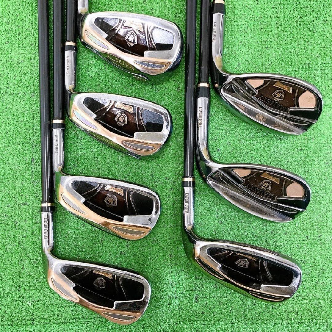 チ66★マジェスティ ロイヤルLV 7本アイアンセット 金 純正 MAJESTY
