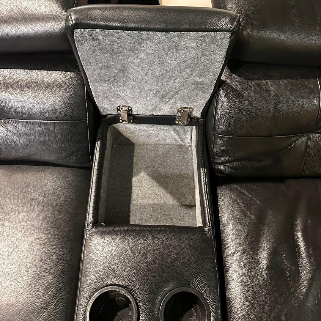 大塚家具 電動リクライニングソファ ブラック 家具 C087