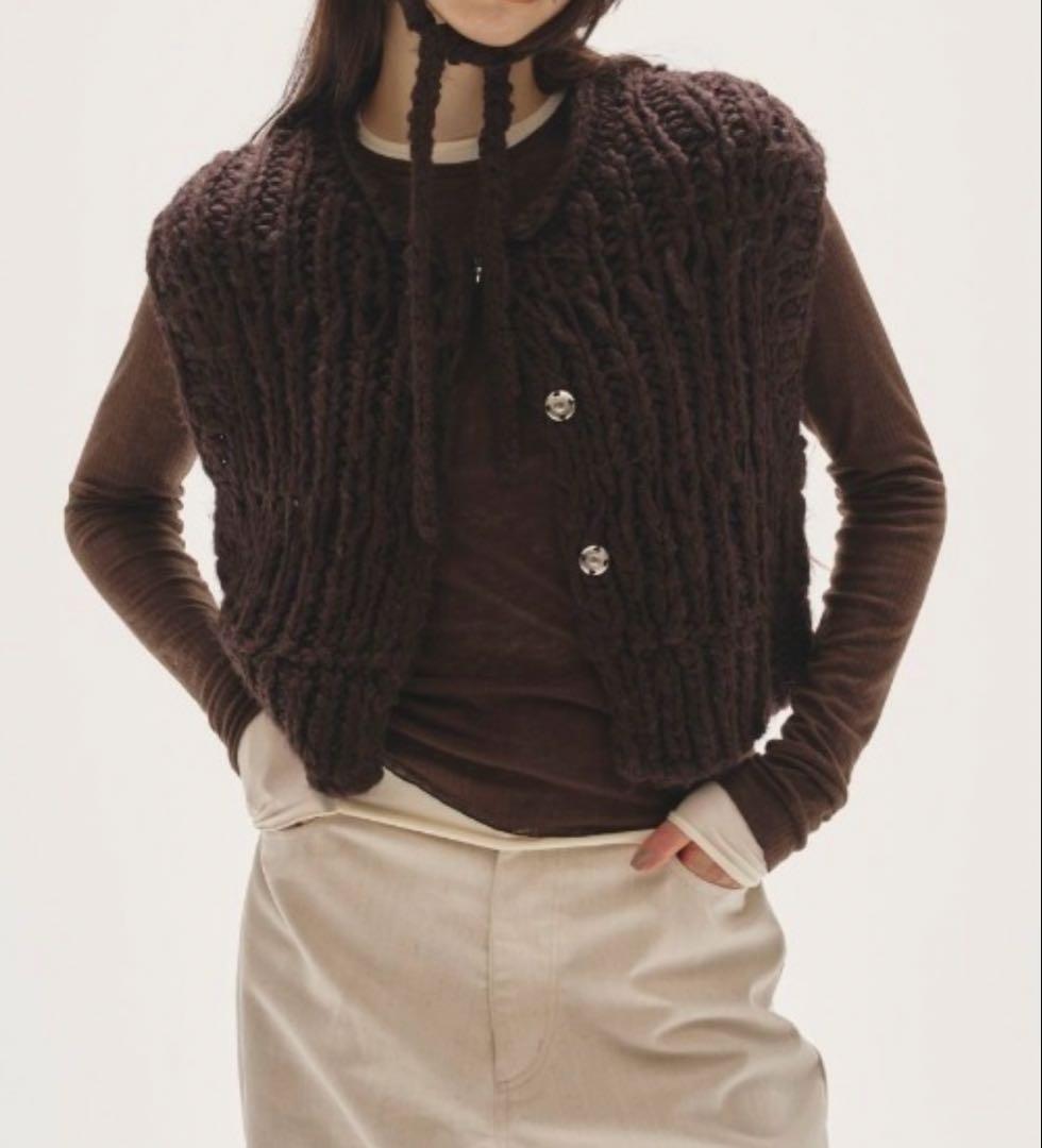 トップス TODAYFUL Mix Handknit Vest