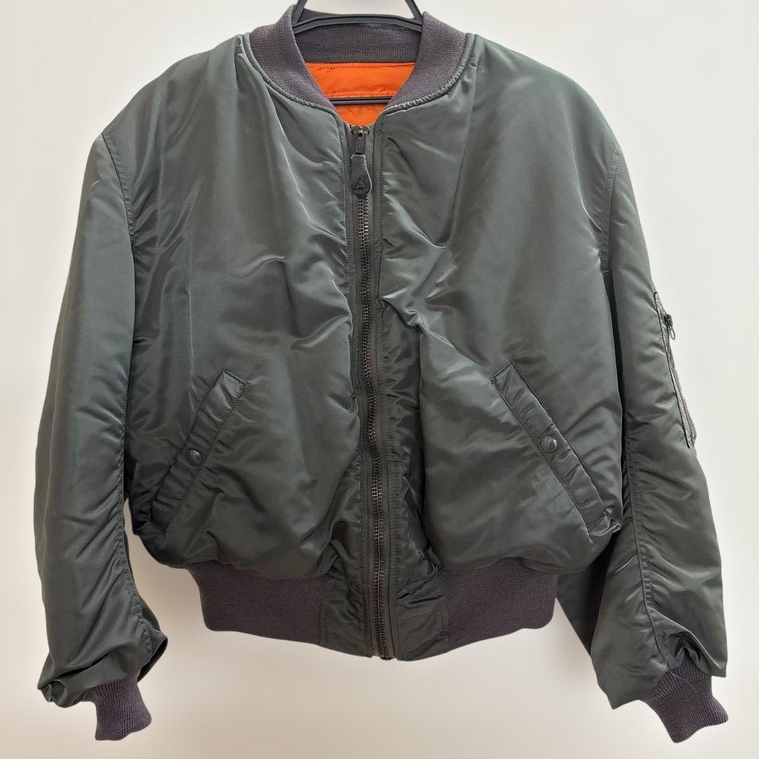 ALPHA INDUSTRIES MA-1 フライトジャケット　カーキ　Ｌ