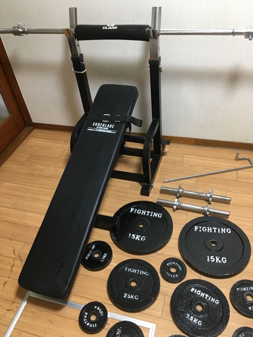 FIGHTING ROAD ベンチプレスセット70Kg 引き取り限定