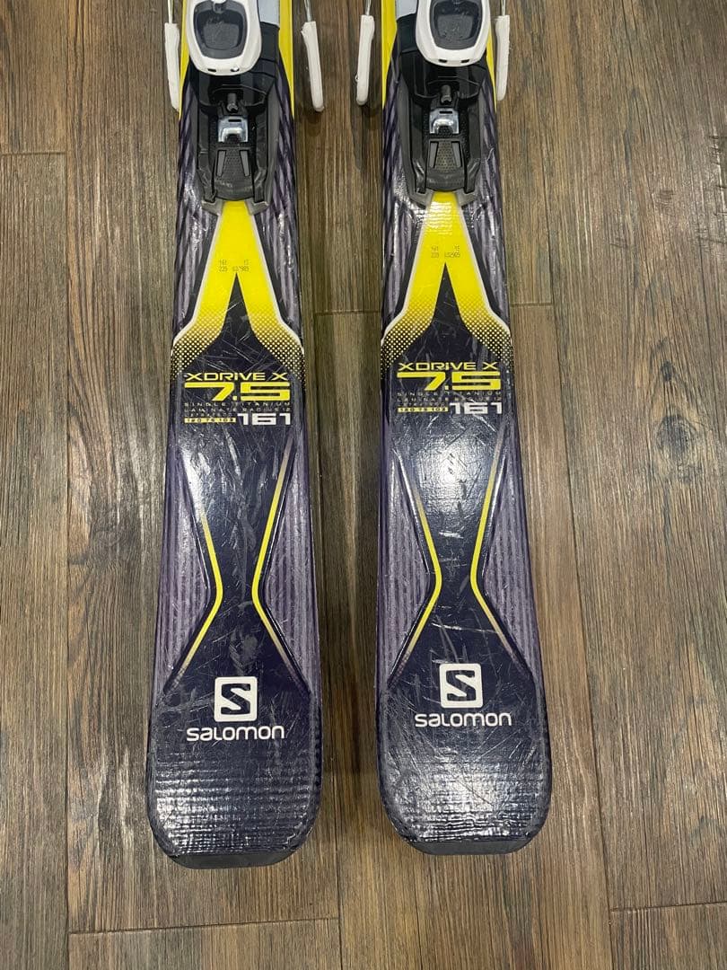 Salomon スキー板 黒/黄色 サロモン　X DRIVE 161センチ