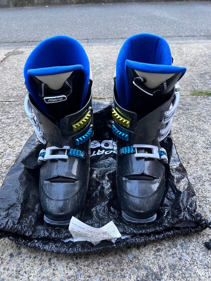 Elan スキーセット 赤黒 付属ポール スキー ストック ブーツ