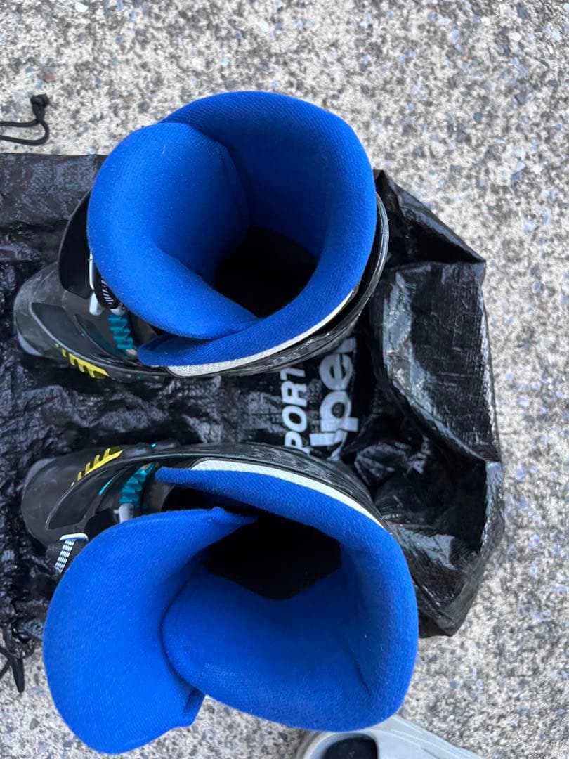 Elan スキーセット 赤黒 付属ポール スキー ストック ブーツ