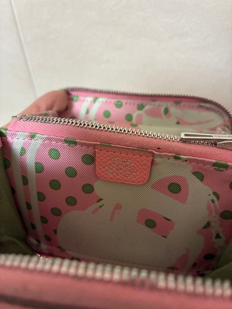 エルメス　HERMES 小財布　シルクインコンパクト　ピンク　正規品