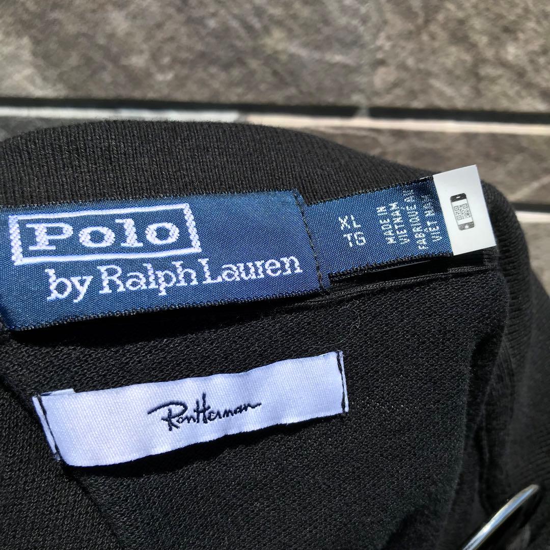 ロンハーマン×ラルフローレン　ポロシャツ　ブラック　XL