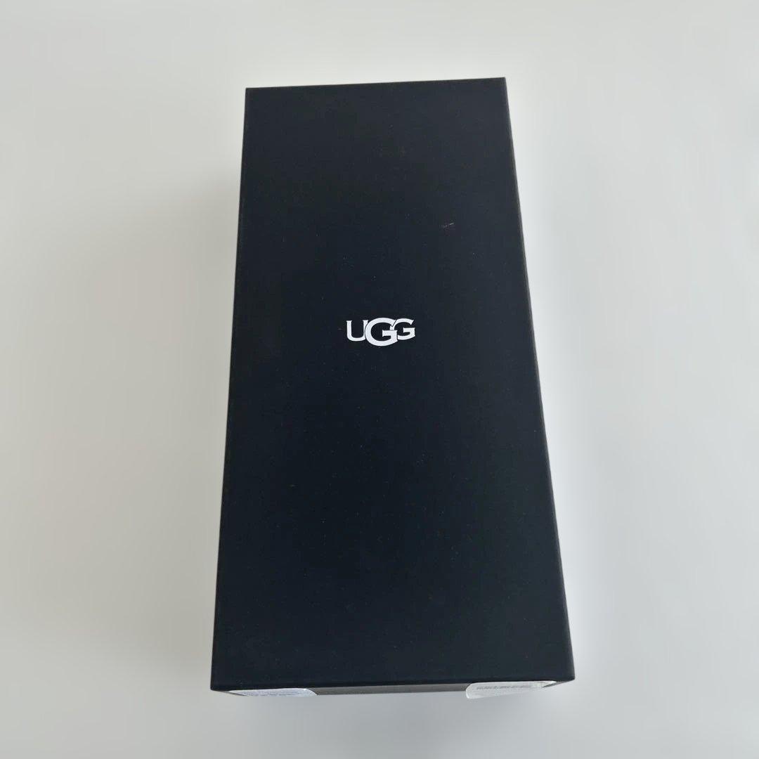 UGG【新品未使用品】Wレザースエードファー付き手袋 M ブラック