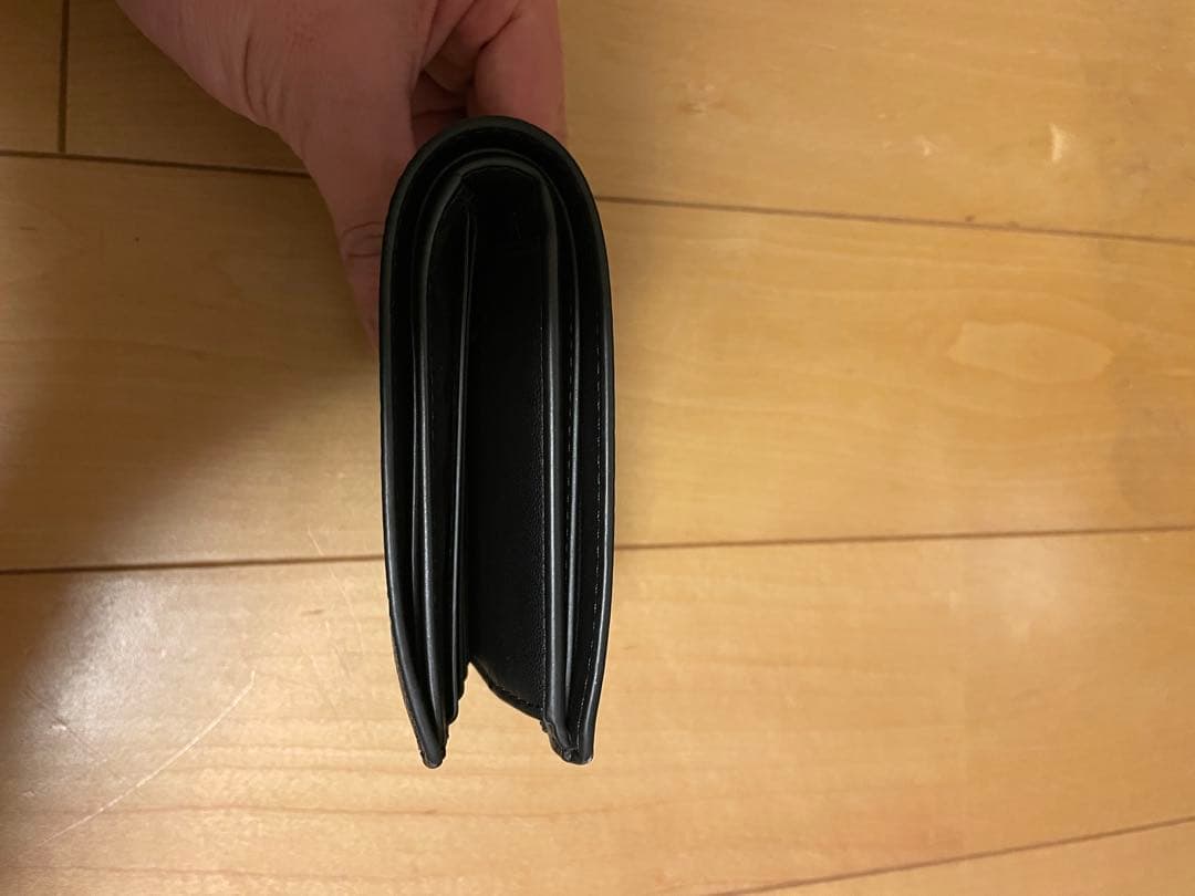 COACH ブラックレザー 二つ折り財布 袋付き