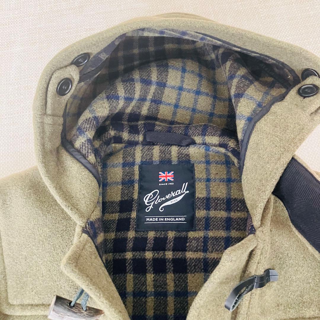 【美品】グローバーオール ダッフルコート モリス ローデン チェック XS
