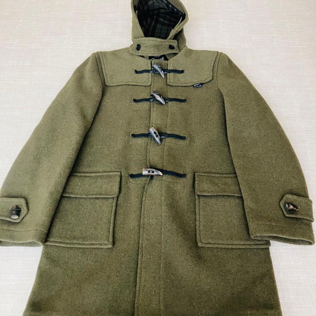 【美品】グローバーオール ダッフルコート モリス ローデン チェック XS