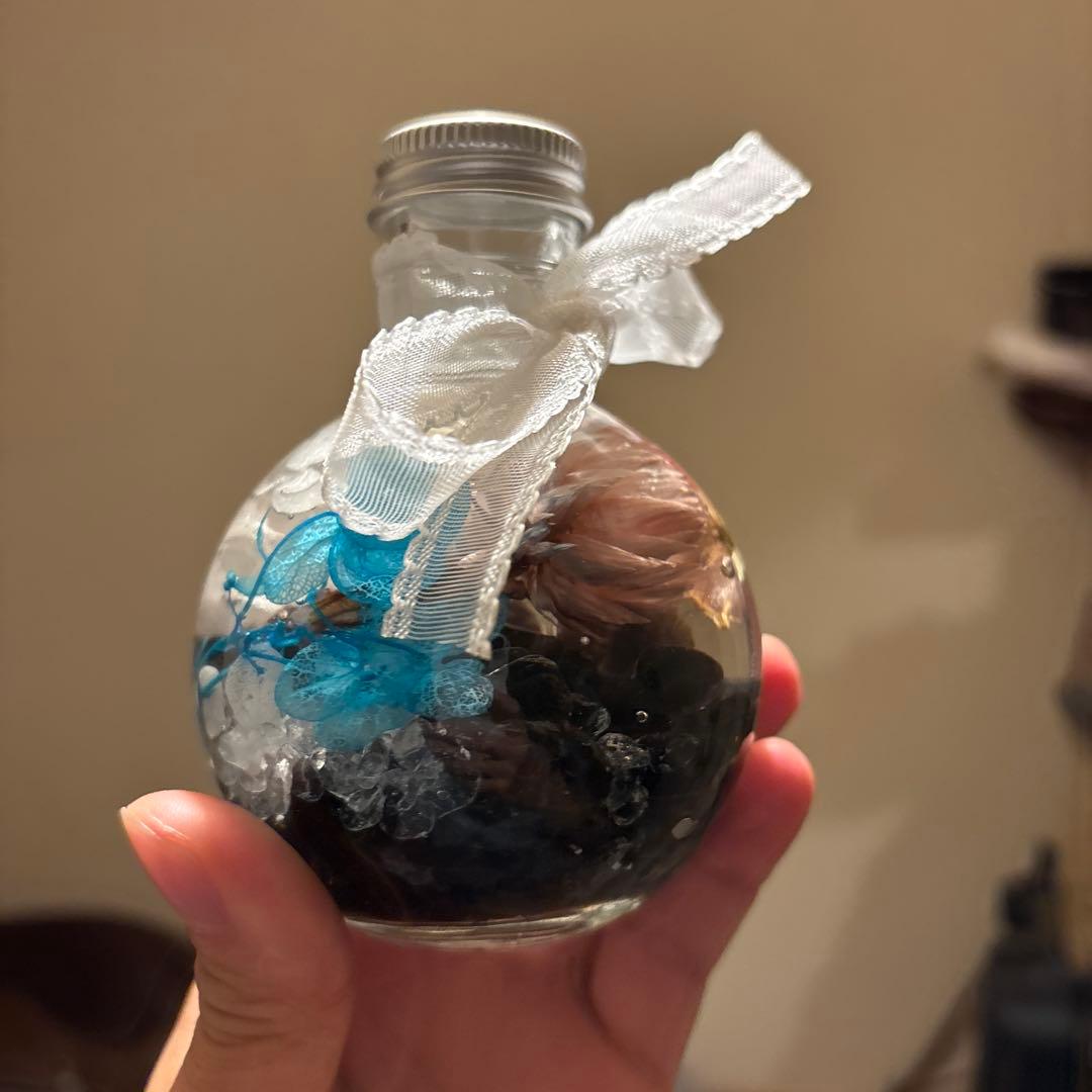 モリオンと水晶のパワーハーバリウム！悪いやつを吸う！